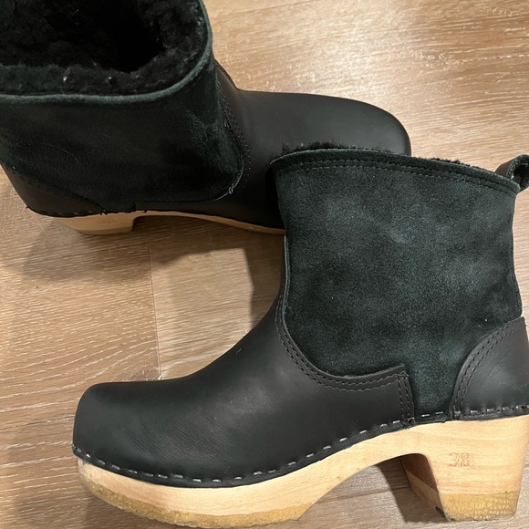 No 6 black shearling boots - Picture 6 of 10